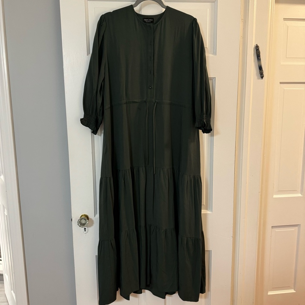 Ruffle sleeve baby doll dress
